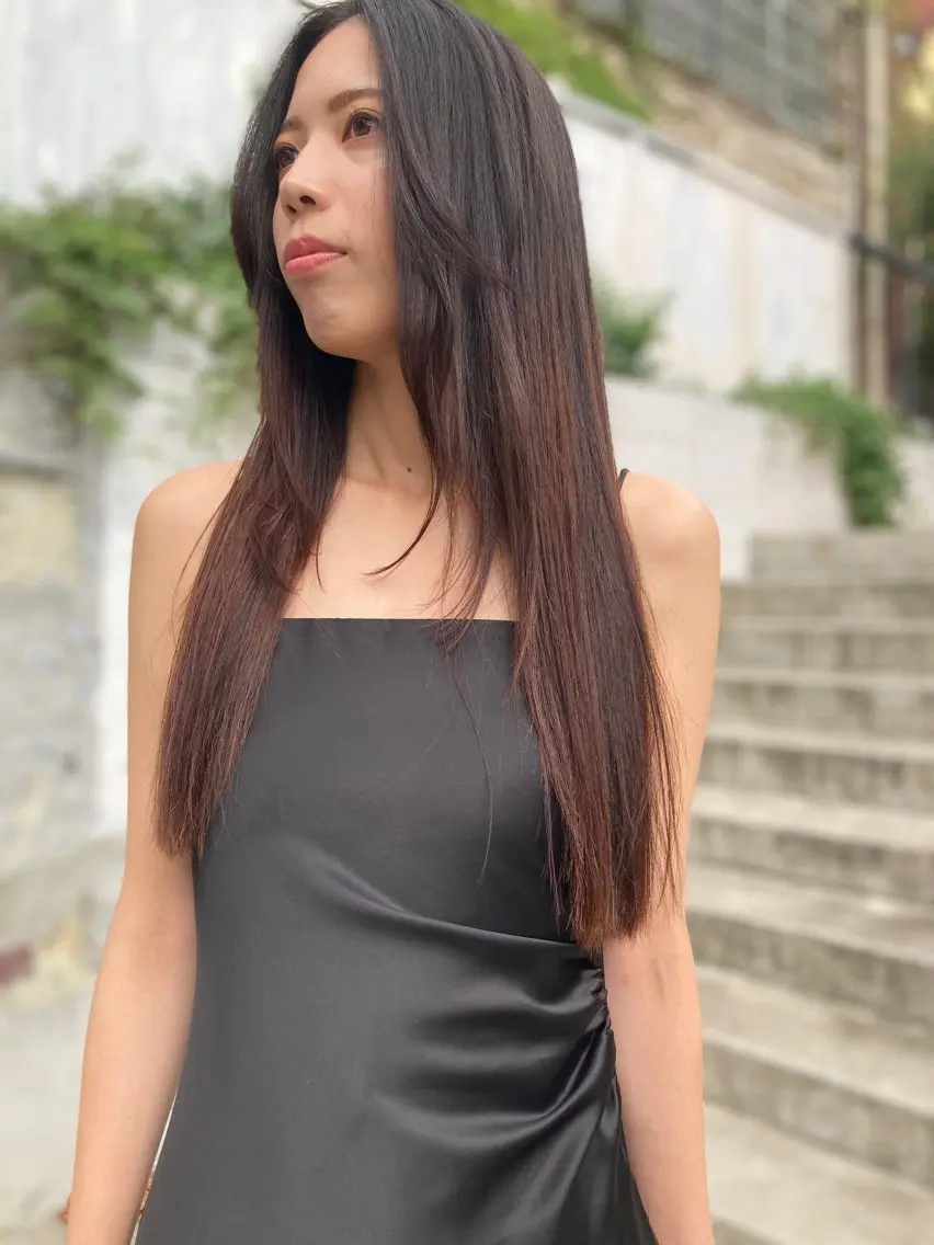 ロング カラー 髪質改善 レイヤーカット トリートメント 髪質改善　艶髪✨ Teppeiのヘアスタイル