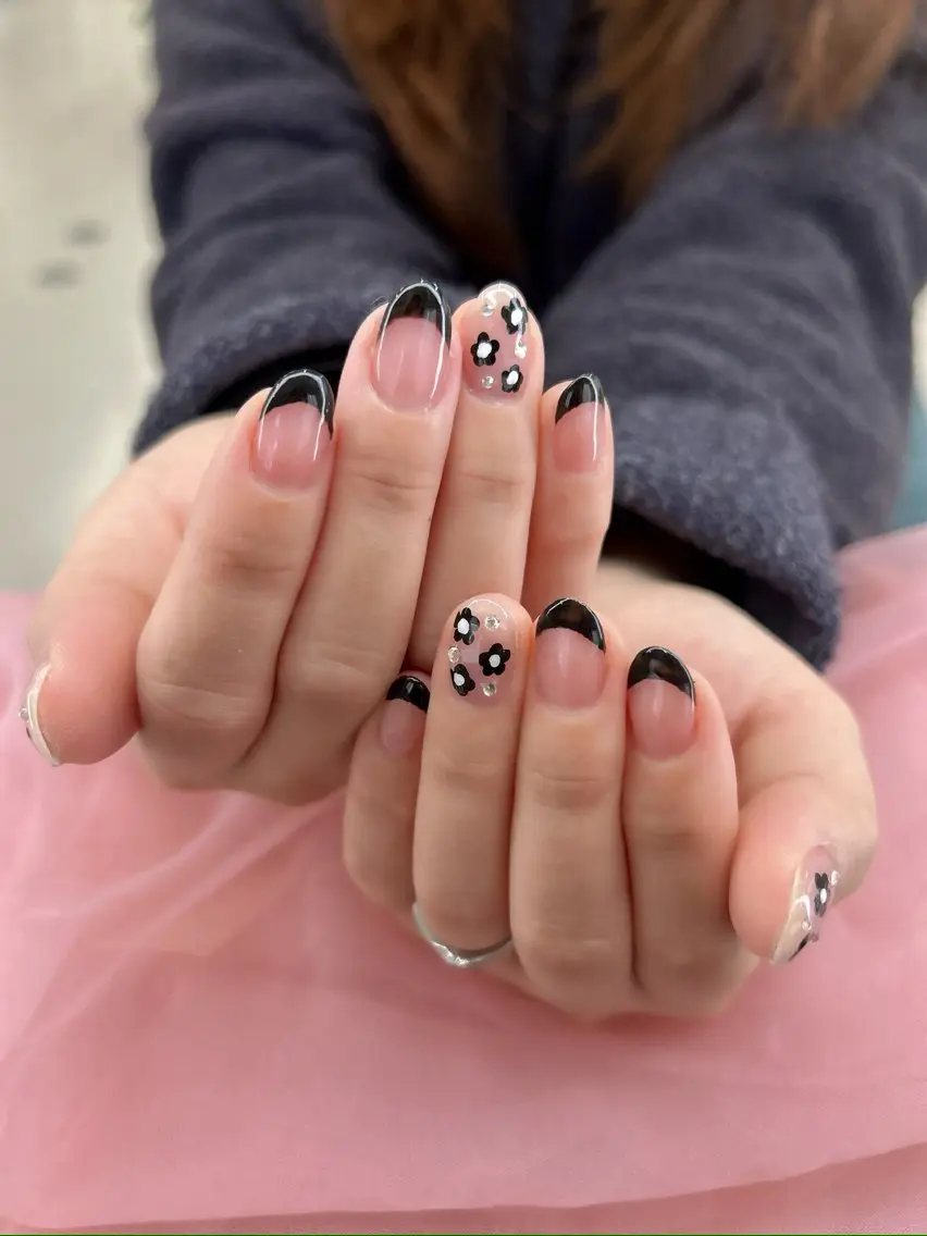 ネイル カジュアル フレンチネイル オフィスネイル ❀pom nail❀ aya.のネイルデザイン