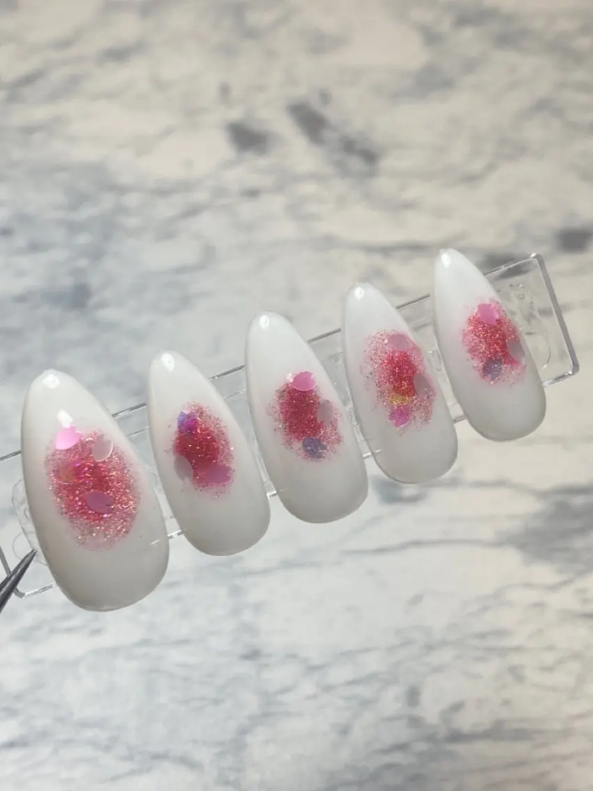 ネイル チークネイル 桜ネイル 入学式 卒業式 廣瀬 かおりのネイルデザイン