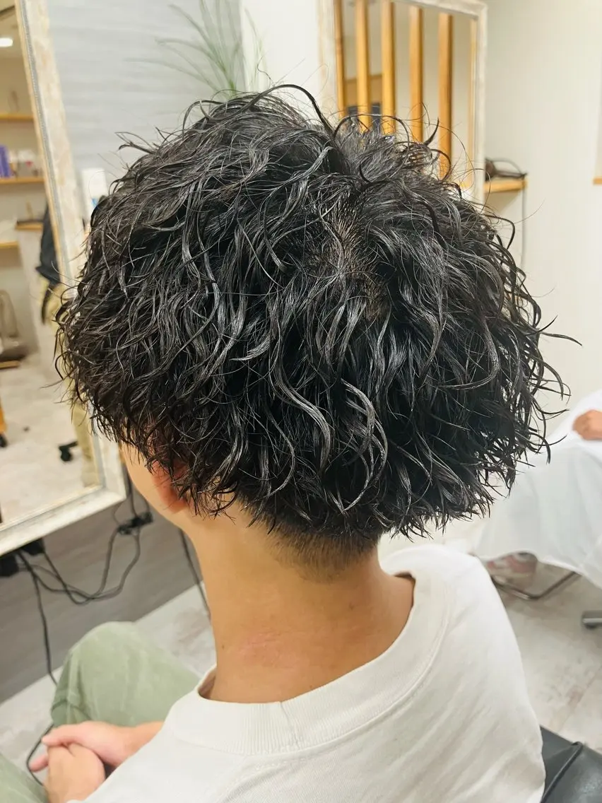 パーマ メンズ カット パーマ メンズ特化/パーマ/ フェードWATARUのヘアスタイル