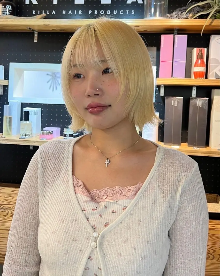 ミディアム ヘアカラー 暖色カラー/レイヤー カット☁️MEI☁️のヘアスタイル