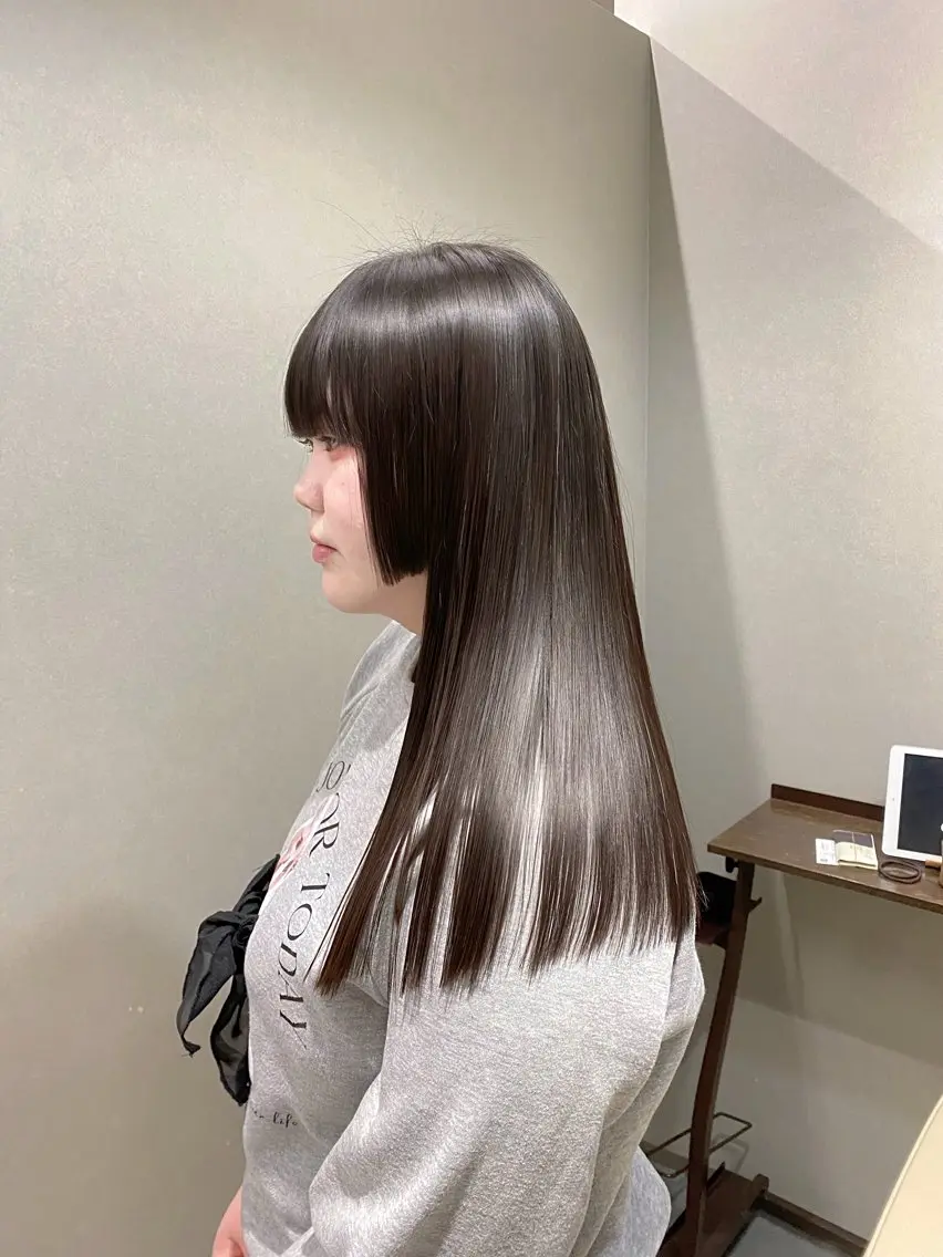 ロング 姫カット カット 縮毛矯正 トリートメント 原田 直哉のヘアスタイル