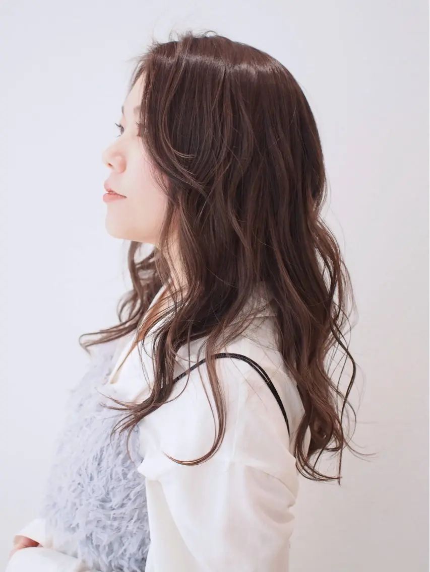 【平日限定🉐】カット+透明感イルミナカラー+トリートメント✨シャンプー込み🫧毛先料金別🌱の写真
