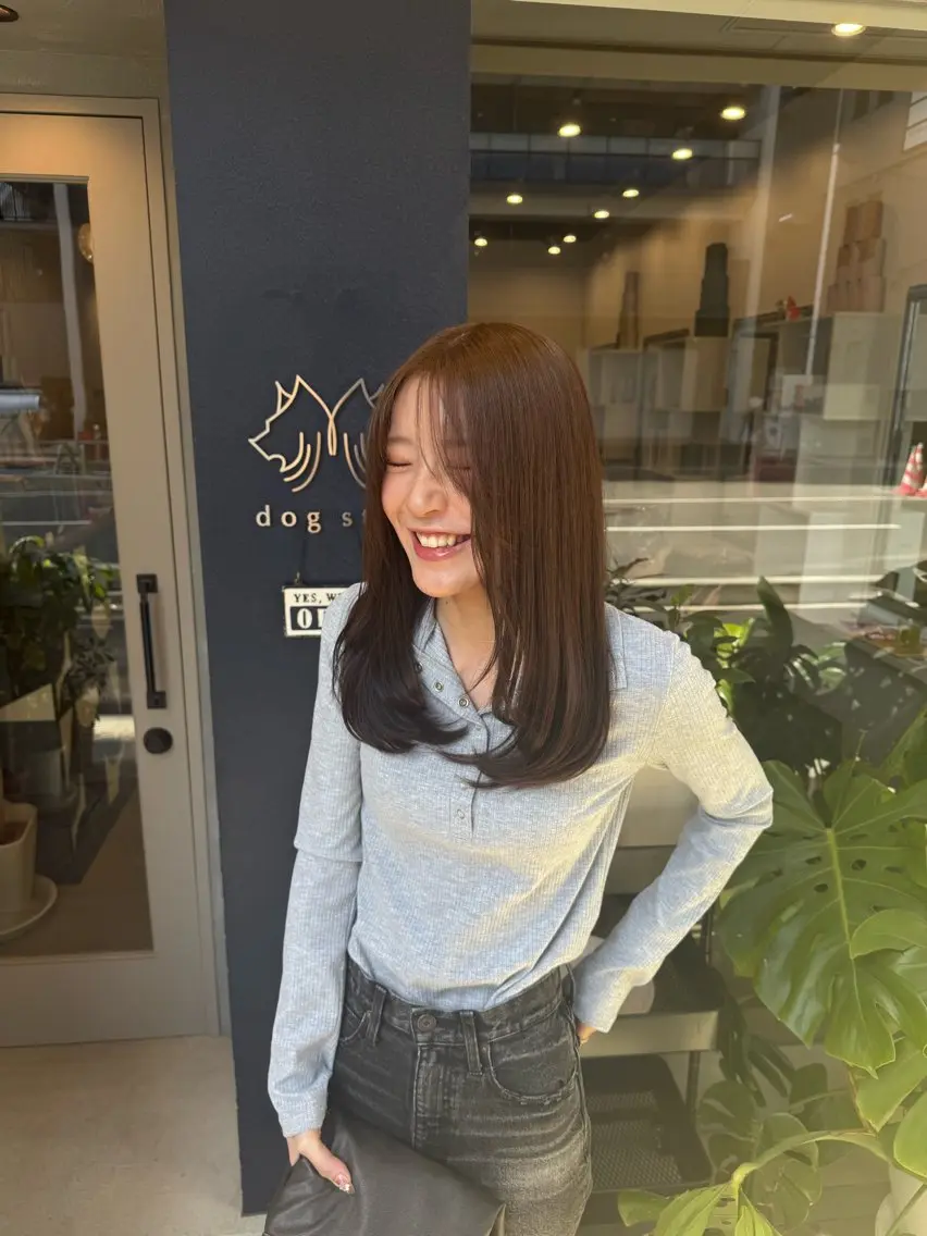 シャンプー＋カット＋シングルカラー¥8800の写真