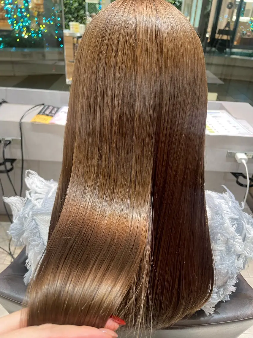 ロング カラー パーマ 原 萌香のヘアスタイル