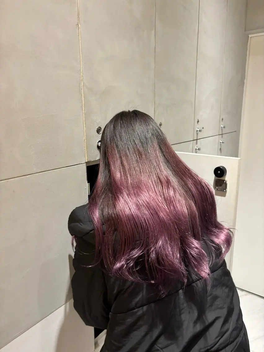 ロング カラー ブリーチ グラデーションカラー ヘアカラー ショートカットカラー 💎モエのヘアスタイル