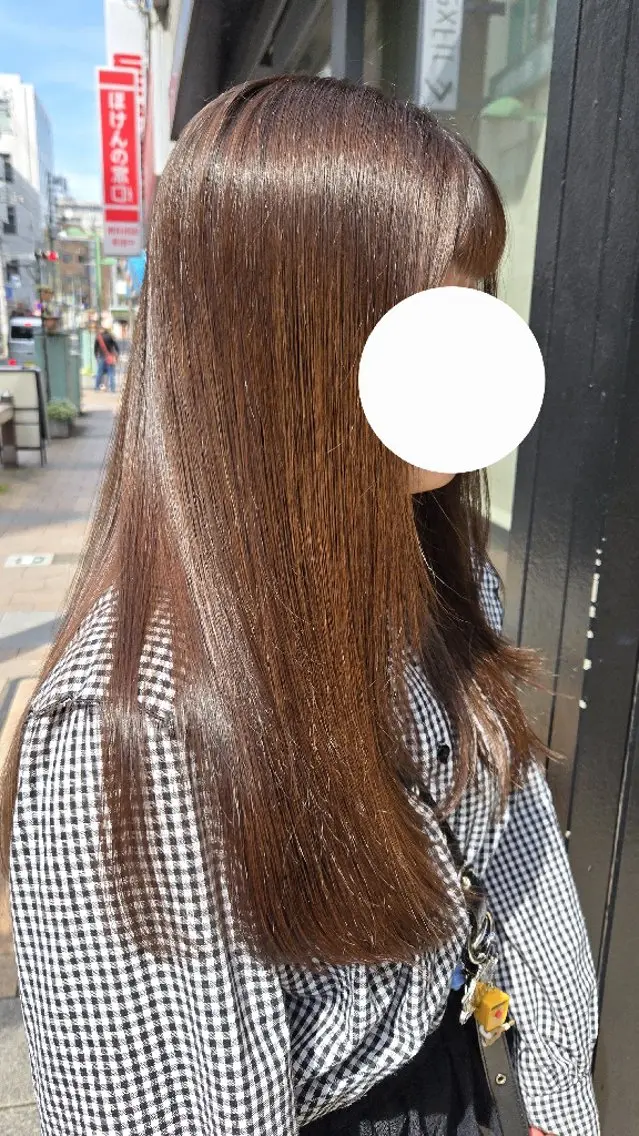 セミロング カット ヘアカラー トリートメント 野村 果音(カノン)のヘアスタイル