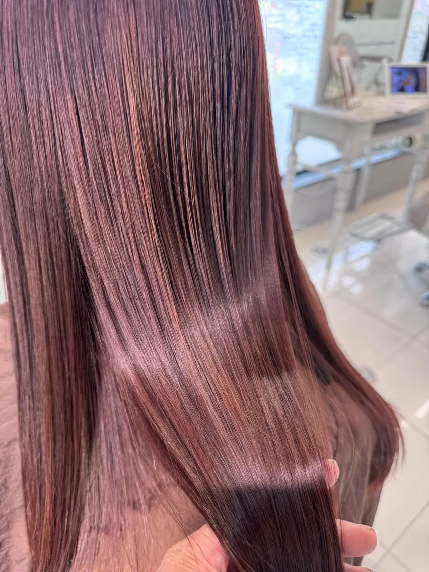 ロング 髪質改善 髪質改善ストレート、 カラー清野雄大のヘアスタイル