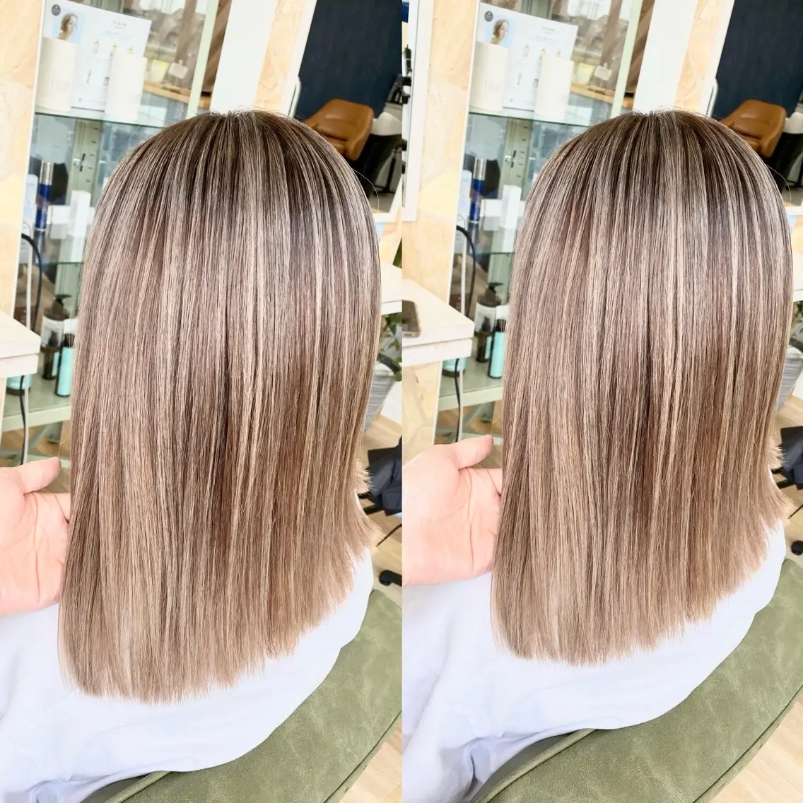 セミロング ケアブリーチ 黒瀬有汰のヘアスタイル