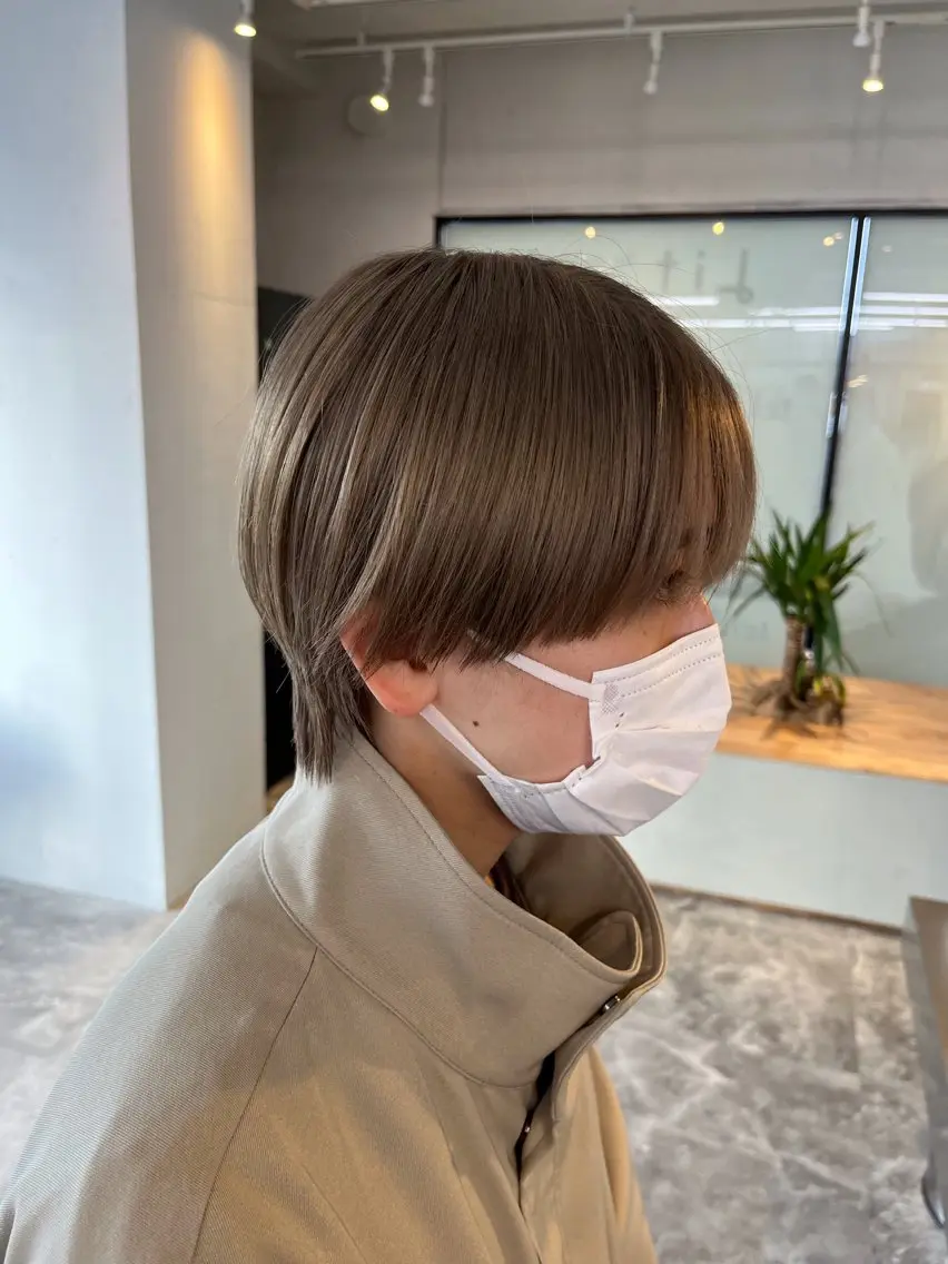 【ブリーチ込み】メンズカット＋ダブルカラー¥18370(水戸/メンズカット/ブリーチカラー/メンズカラーの写真