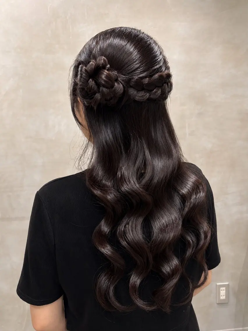 ヘアアレンジ 韓国ヘア｜艶カラー｜ ヘアアレンジ｜yuiのヘアスタイル