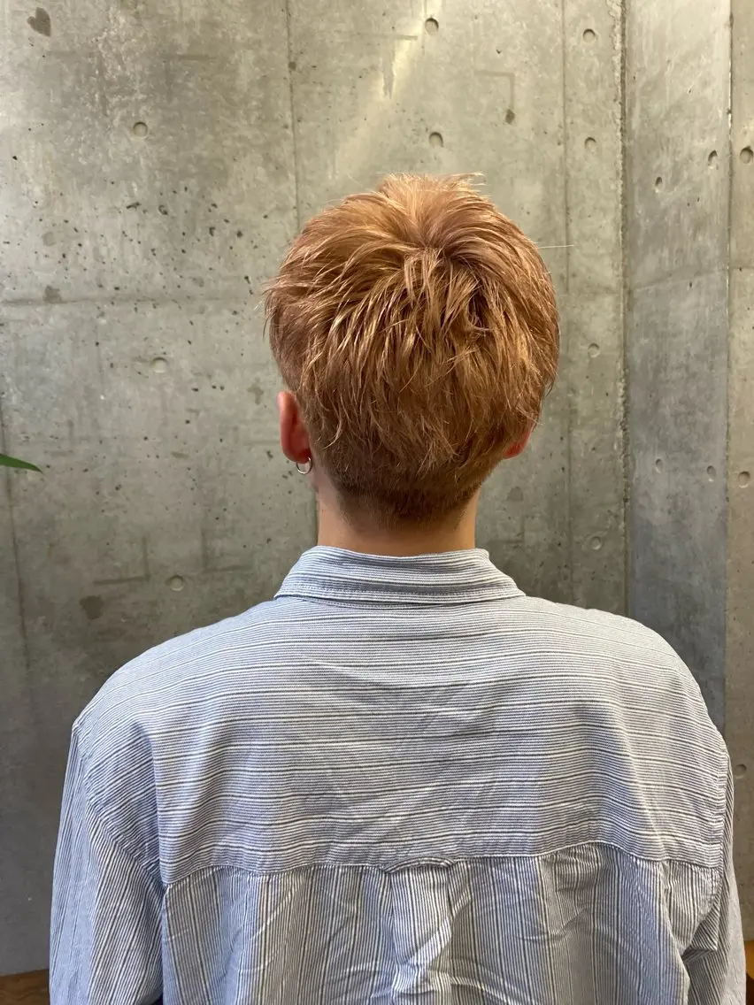 ショート カラー メンズ 🌈艶ハイトーン特化 🌈NOZOMUのヘアスタイル