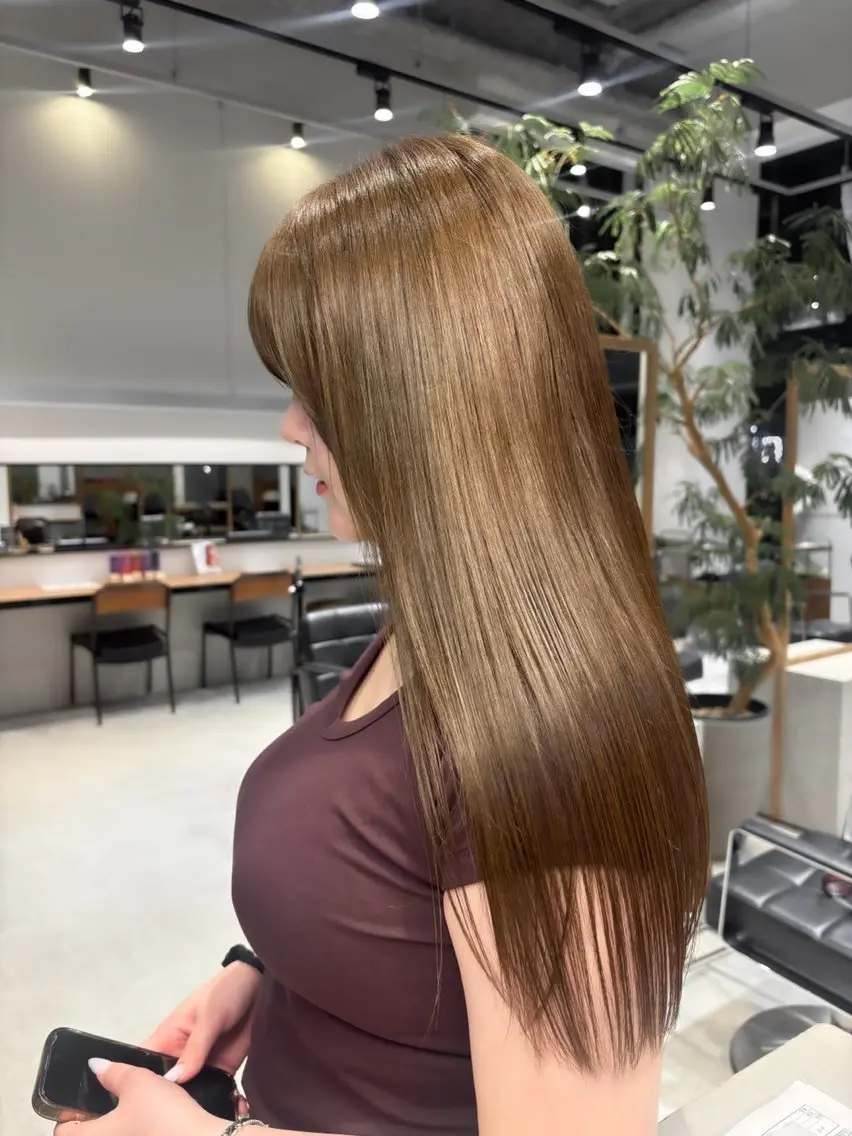 ロング カラー 髪質改善 ヘアカラー 艶カラー🪽/ 市來心優のヘアスタイル
