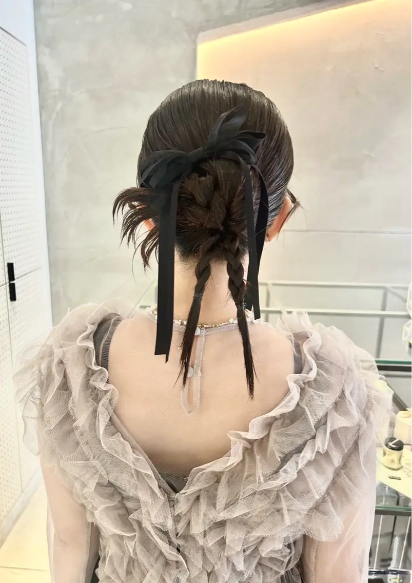 ヘアアレンジ ヘアセット 🎀ヘアセット透明感 /REINA🎀のヘアスタイル
