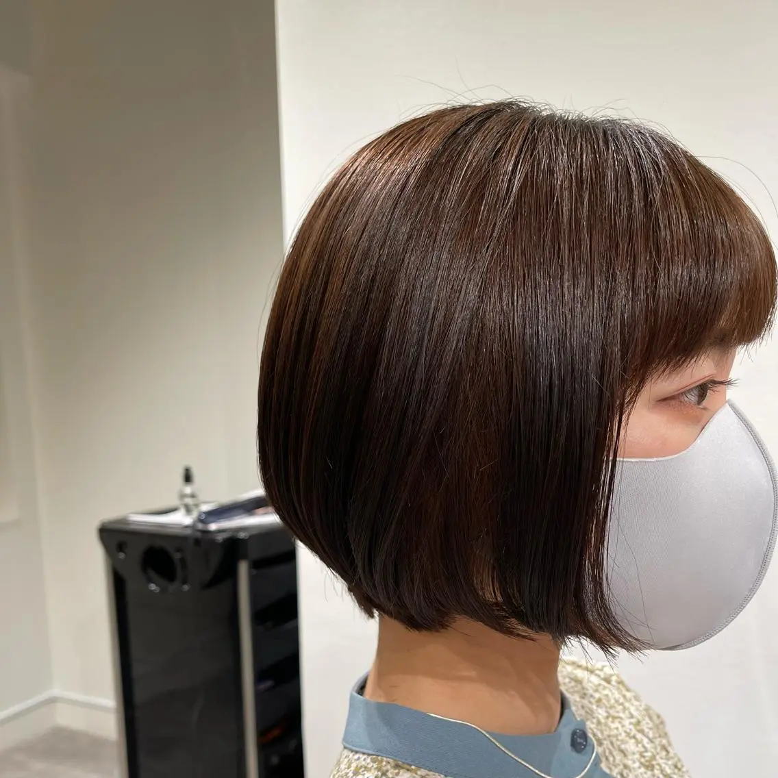ショート カラー ショートボブ ハンサムショート アクアカラー アッシュ アッシュグレー navile原宿 yumaのヘアスタイル