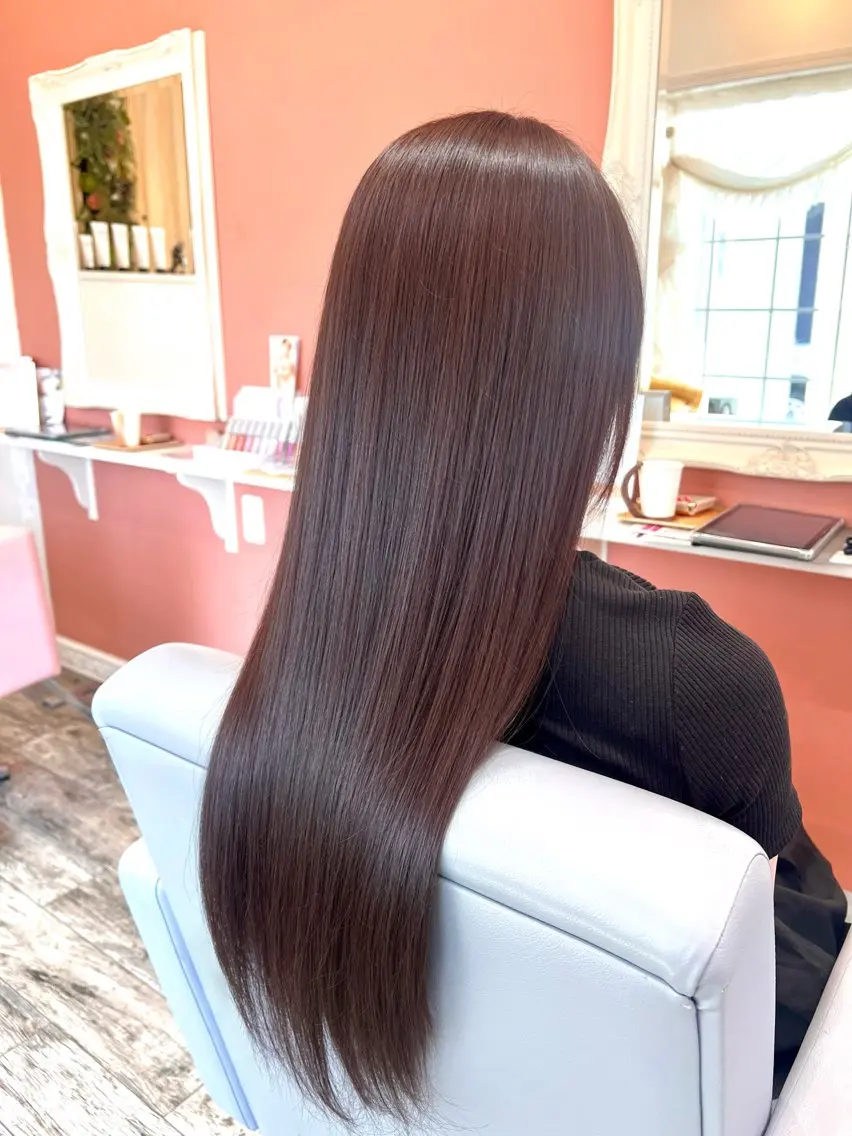ロング カラー 髪質改善 トリートメント 細谷 楓夏のヘアスタイル