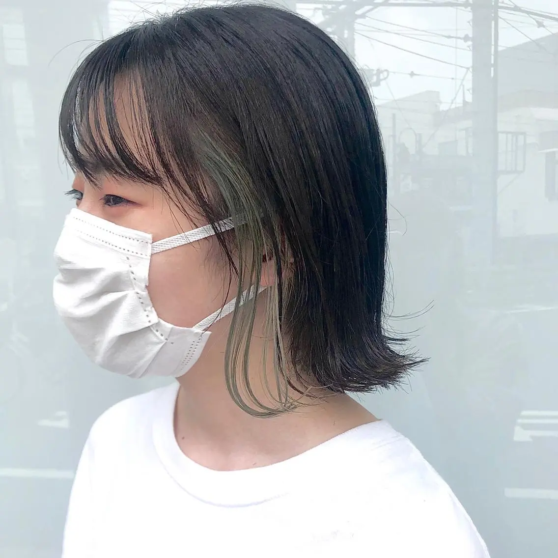 ショート カラー イヤリングカラー ウルフカット ハッシュカット/七海のヘアスタイル