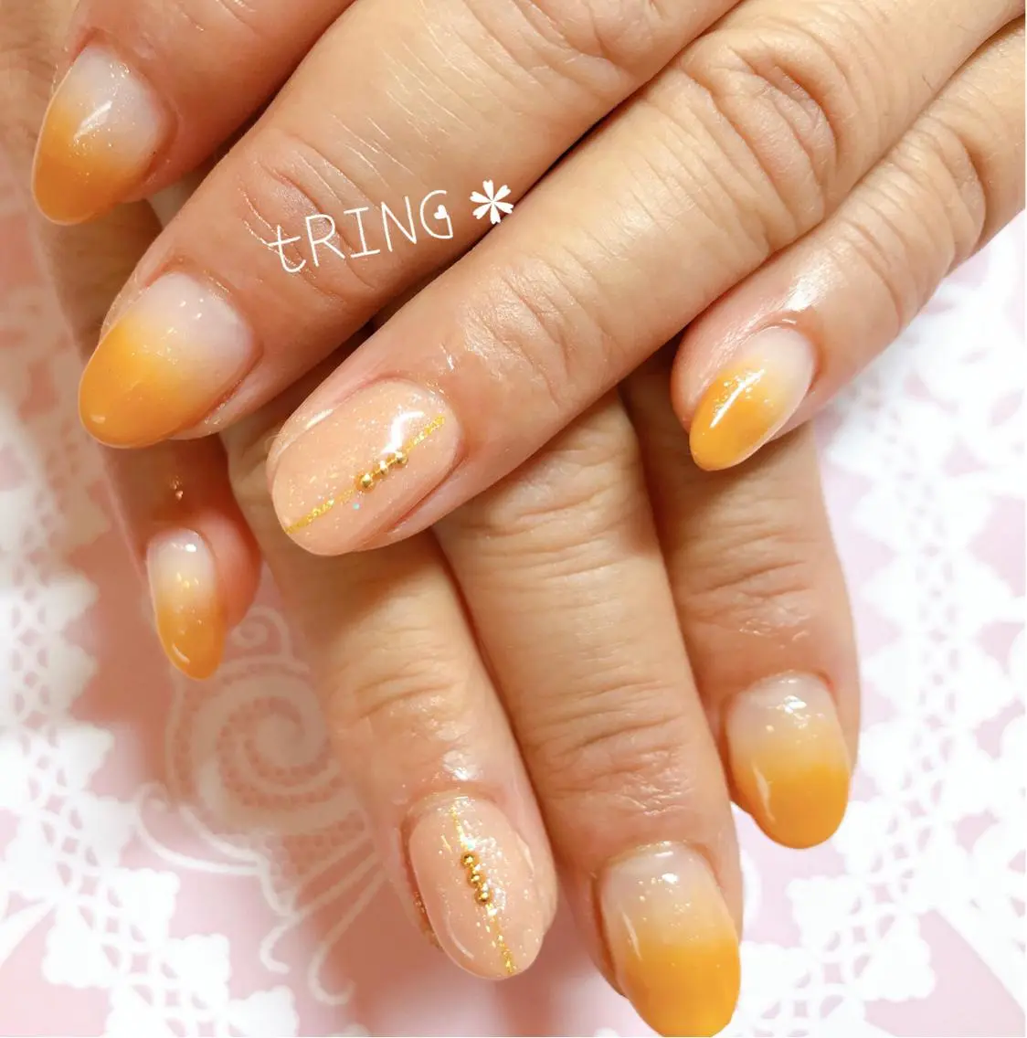 ネイル ハンドネイル tRING＊ しいの木台のネイルデザイン