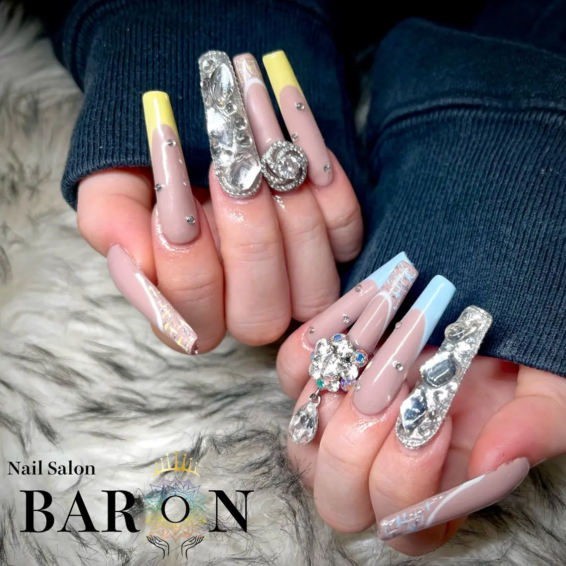 ネイル パステルネイル ハンドネイル ☆SAKI☆ BARON 店長のネイルデザイン