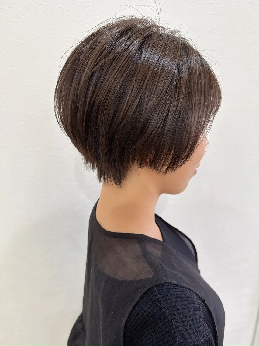 ショート カラー くびれヘア ショートヘア 原田 健斗のヘアスタイル