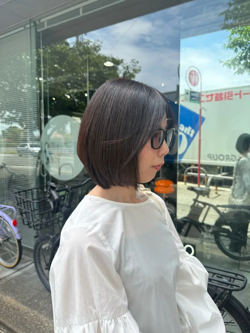 ショート カラー ヘアカラー トリートメント qpulaあいみ 透明感カラーのヘアスタイル
