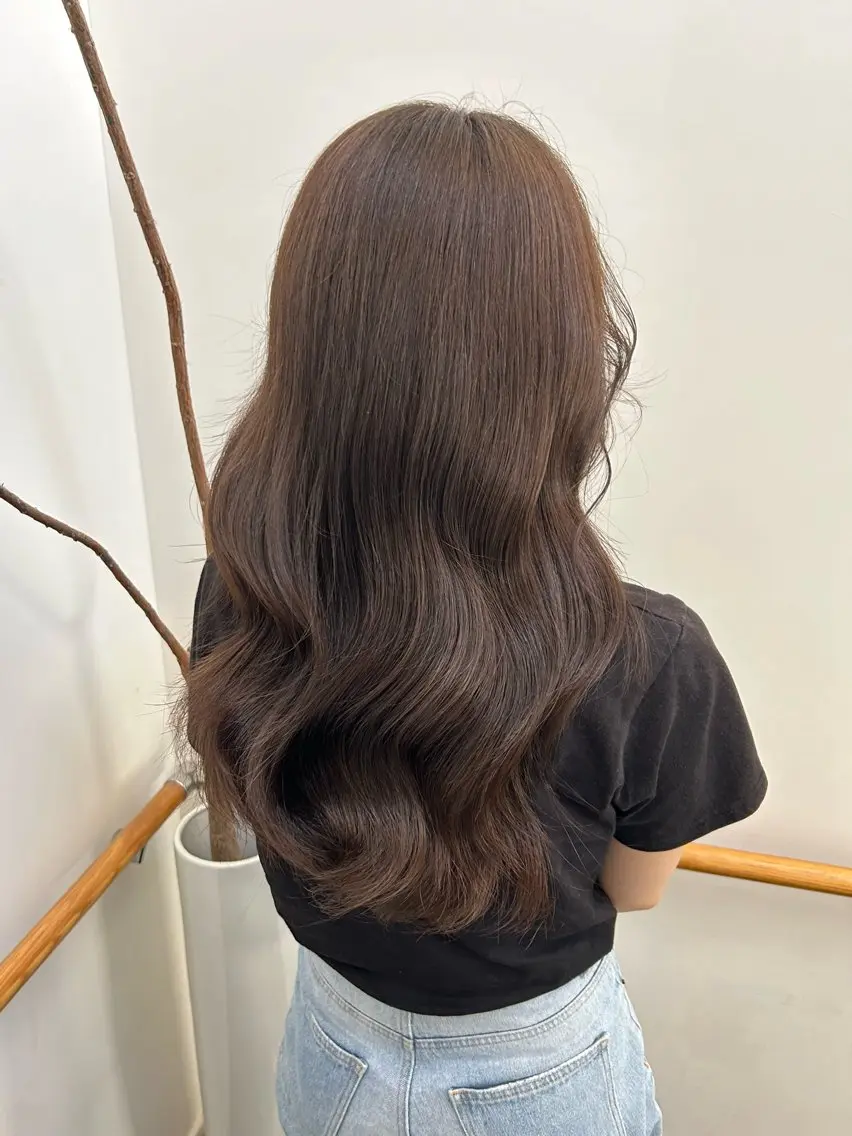ロング カラー ベージュカラー ブラウンカラー 透明感カラー ヘアカラー トリートメント 透明感カラー/ ベージュ/ソラ🥜のヘアスタイル