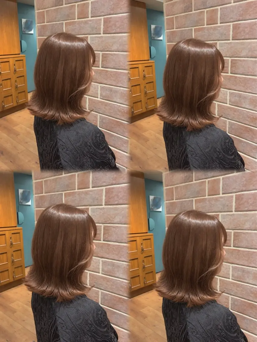 ミディアム カット ヘアカラー トリートメント 🍀新規指名No1 🧸まなのヘアスタイル