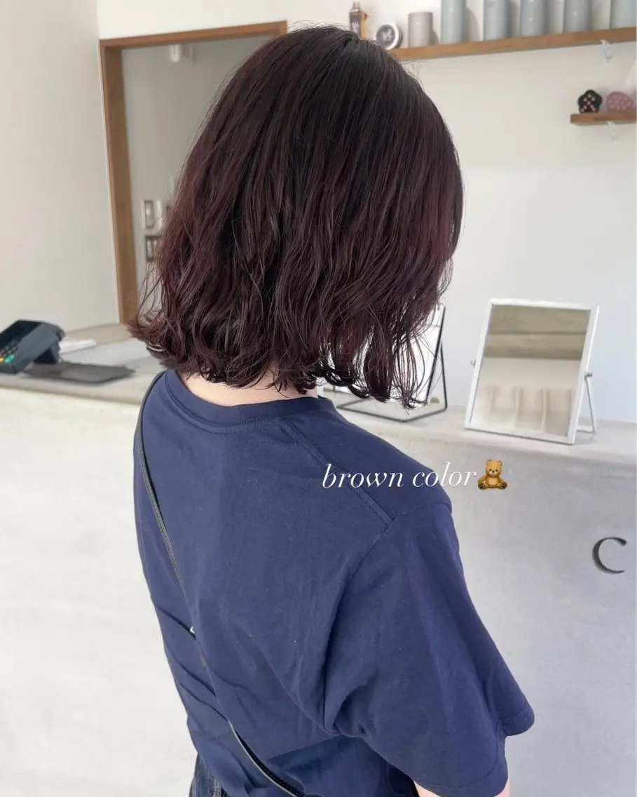 ミディアム カラー ブラウンカラー トリートメント ヘアカラー ❤︎ KOHARU ❤︎のヘアスタイル