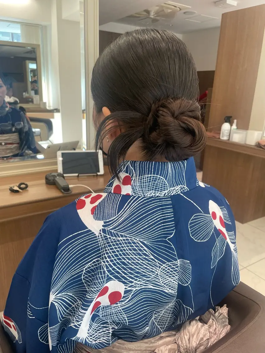ヘアアレンジ ヘアセット 店長福島成美/髪質 改善縮毛矯正/カラーのヘアスタイル