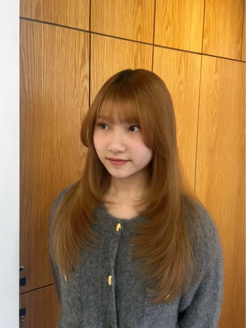 ロング レイヤーカット 大村 咲羅のヘアスタイル