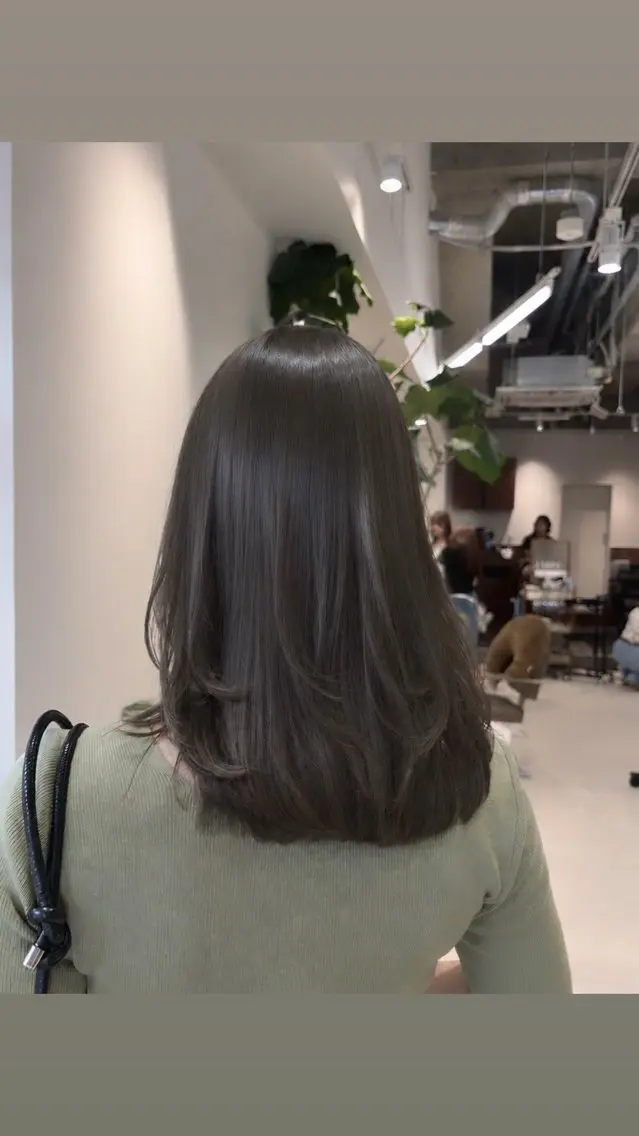 セミロング カラー カット ヘアカラー トリートメント 透明感カラー🩵レイ ヤー/chiharuのヘアスタイル