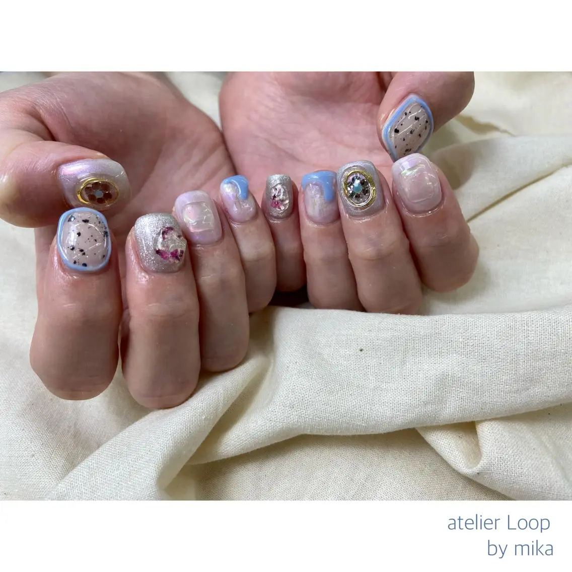 ネイル ニュアンスネイル ハンドネイル atelier Loop♪MIKAのネイルデザイン