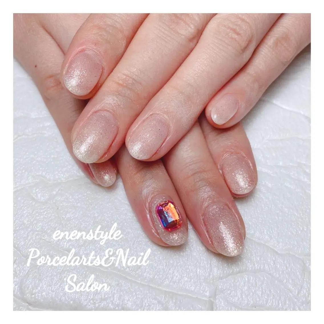 ミディアム ネイル 🐾enen style 🐾のネイルデザイン