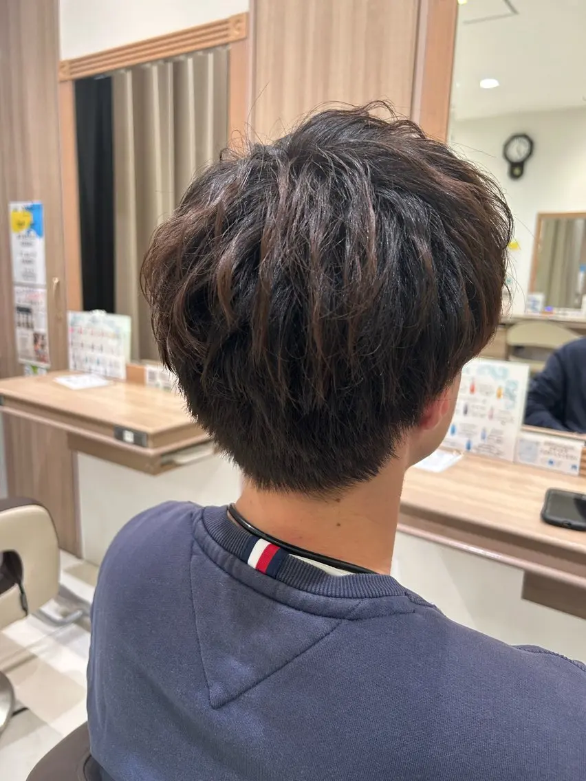 メンズ メンズパーマ 刈り上げ モデル募集中 松原京のヘアスタイル
