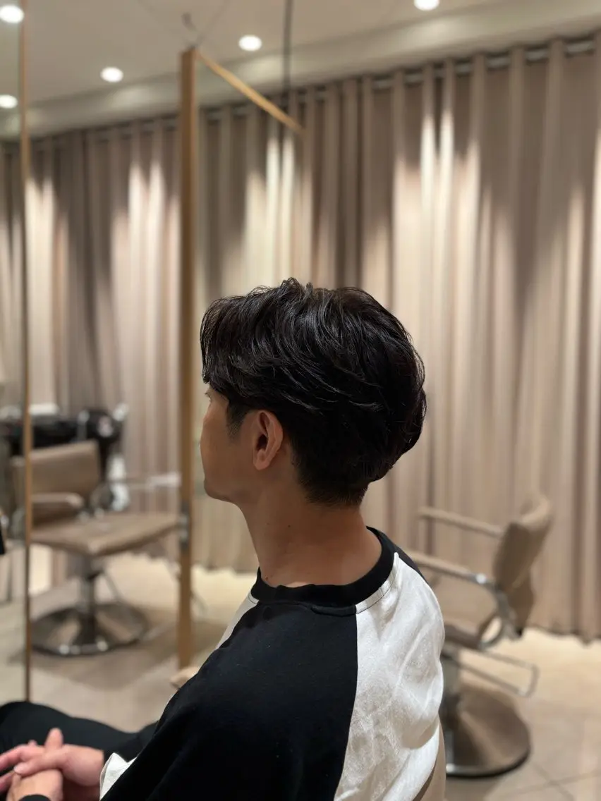 ショート パーマ メンズ カット パーマ 坂上広樹 foto武蔵小杉のヘアスタイル