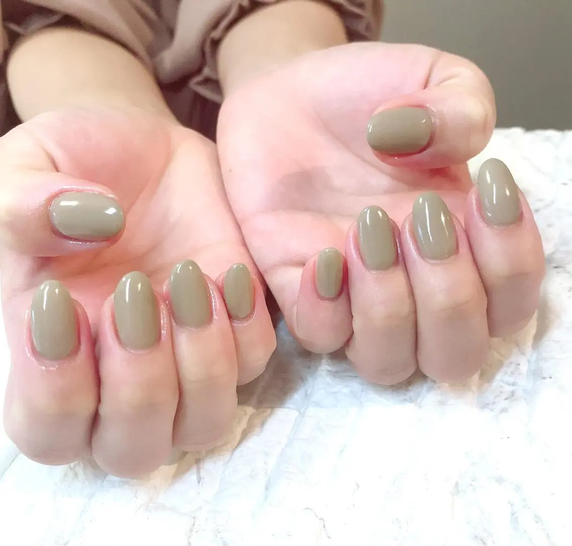 ネイル ワンカラーネイル ハンドネイル yochi nailのネイルデザイン