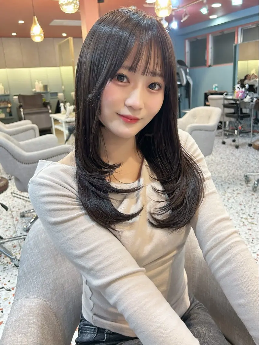ロング ヘアカラー トリートメント カットモデル募集中 🎀美帆のヘアスタイル