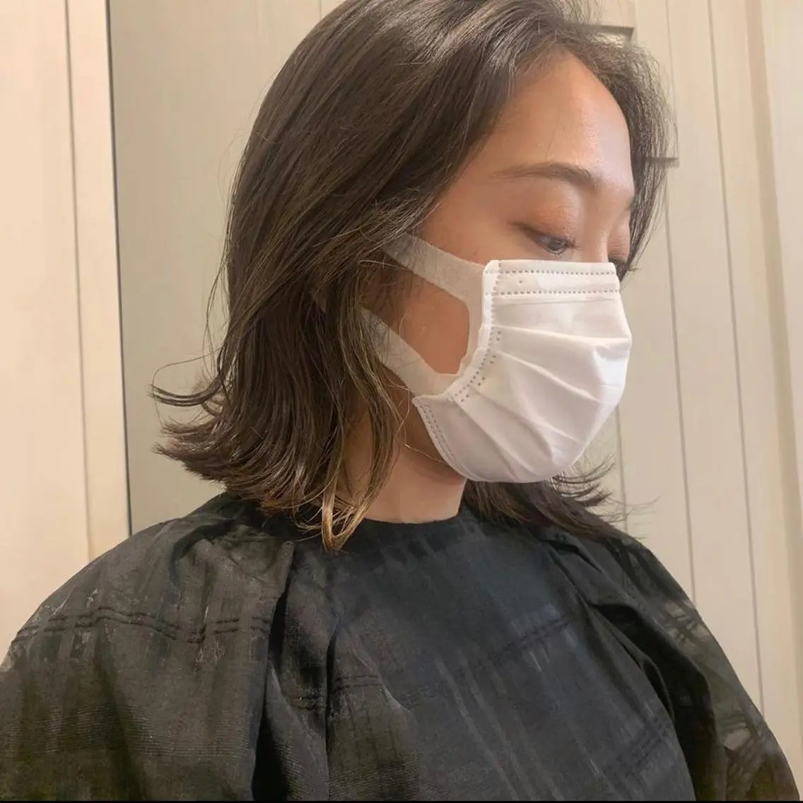 ミディアム カラー カット ヘアカラー 【pejite】 Hinanoのヘアスタイル