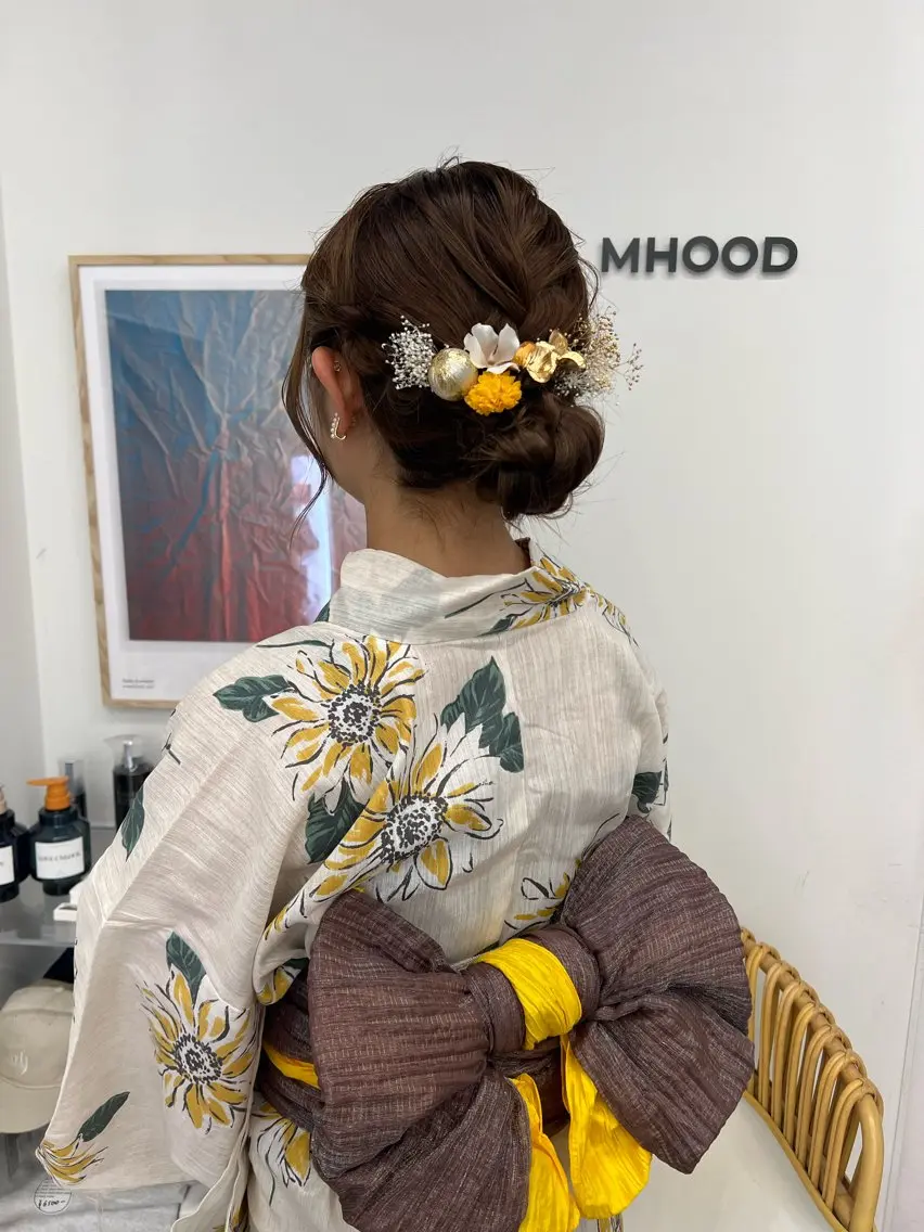 🎐着付け➕ヘアセット ✮*｡ﾟの写真