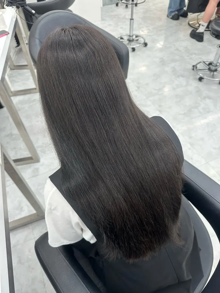 ロング ヘアカラー トリートメント ヘッドスパ ヘアセット rio🧚🏻‍♀️ 暖色/グレージュのヘアスタイル