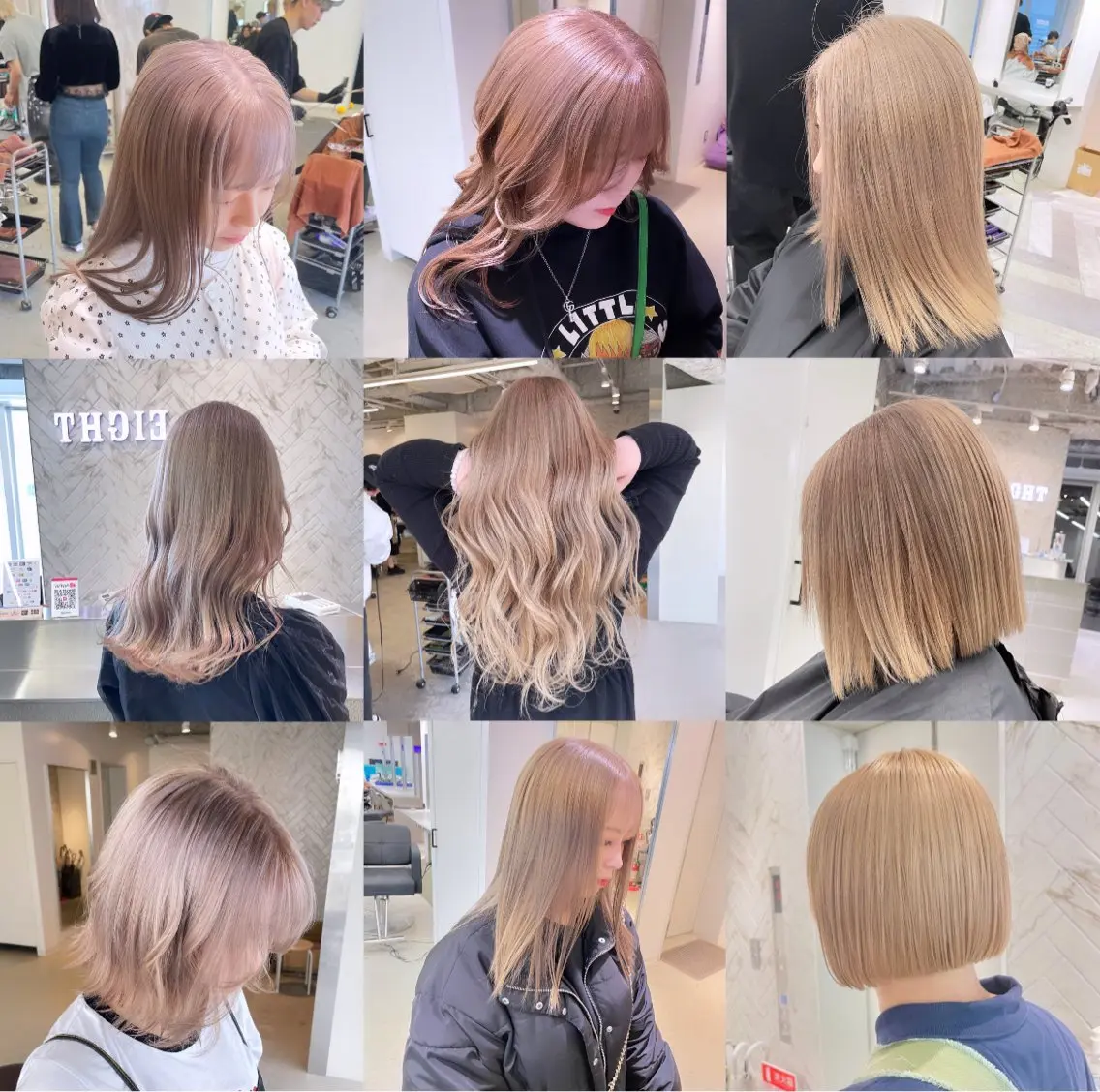 セミロング カラー カット ヘアカラー トリートメント ヘアセット 🎗副店長/井上 竜 ブリーチ指名No.1のヘアスタイル