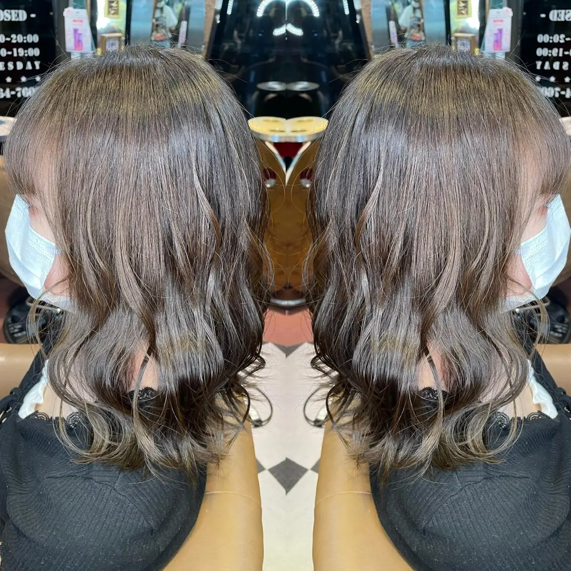 セミロング カラー ベージュカラー ショコラベージュ 髪質改善 トリートメント 👑派手髪/カット 👑ANRYのヘアスタイル