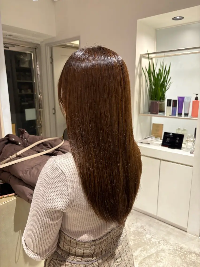 ロング カラー ブリーチ ブリーチなしカラー ヘアカラー SHEA /縮毛矯正 イソダハルカのヘアスタイル