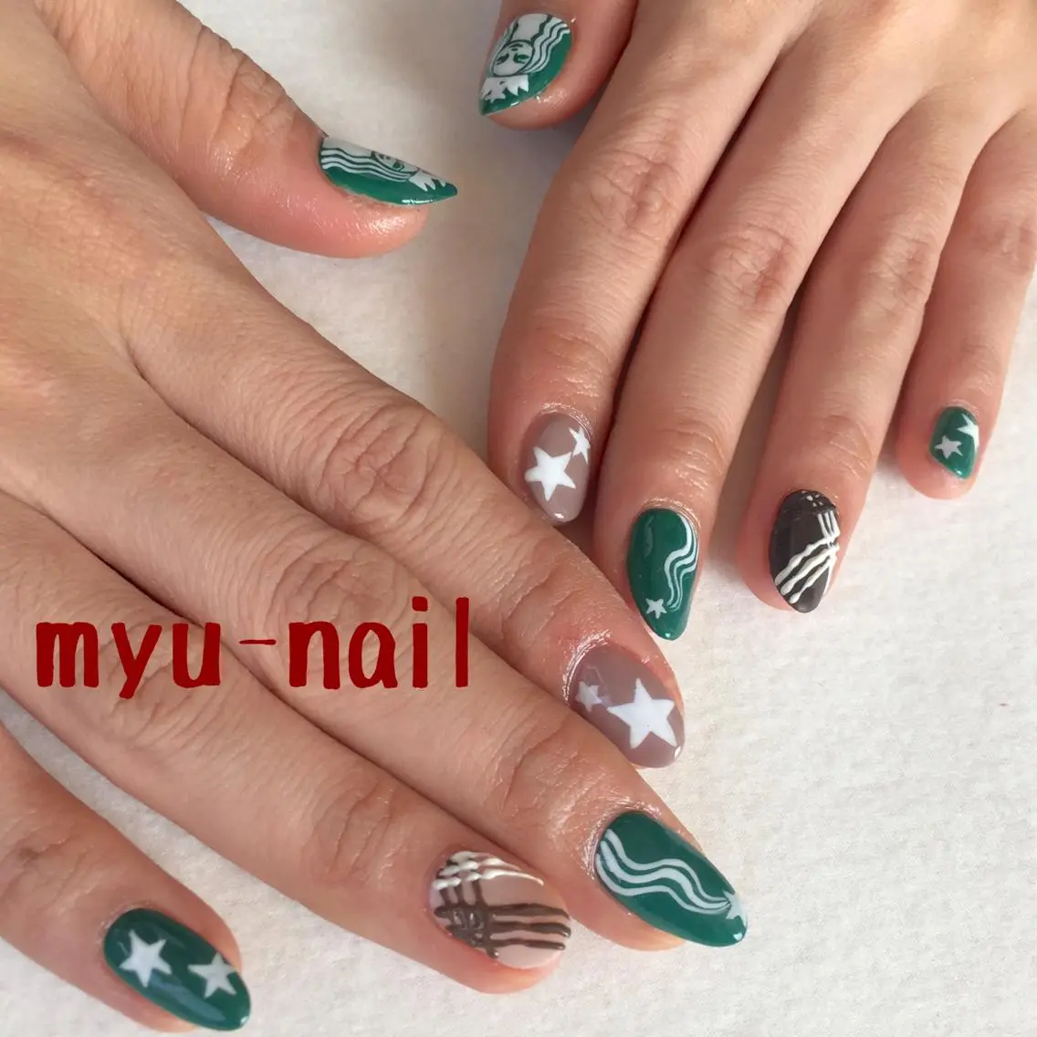 ネイル アートネイル ハンドネイル ホームサロン myu-nailのネイルデザイン