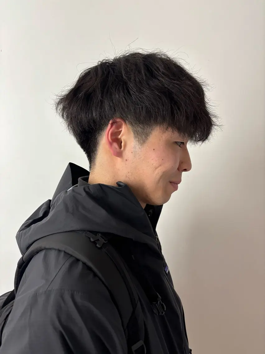 ショート パーマ メンズ くせ毛 カット パーマ men's/perm colorDaijuのヘアスタイル