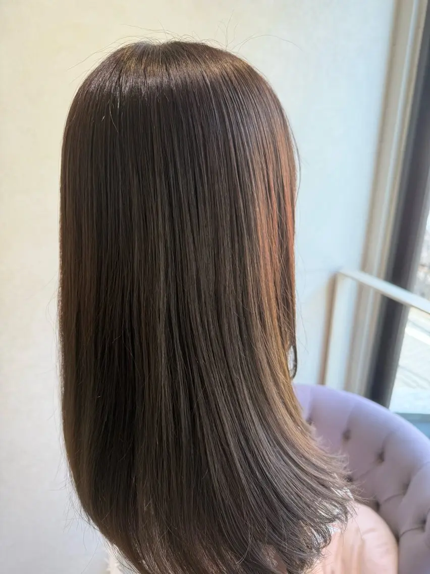 ミディアム カット 柳井 準平のヘアスタイル