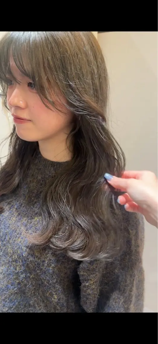 ロング カラー 透明感カラー ダブルカラー 透明感×レイヤー 【梅田】KANONのヘアスタイル