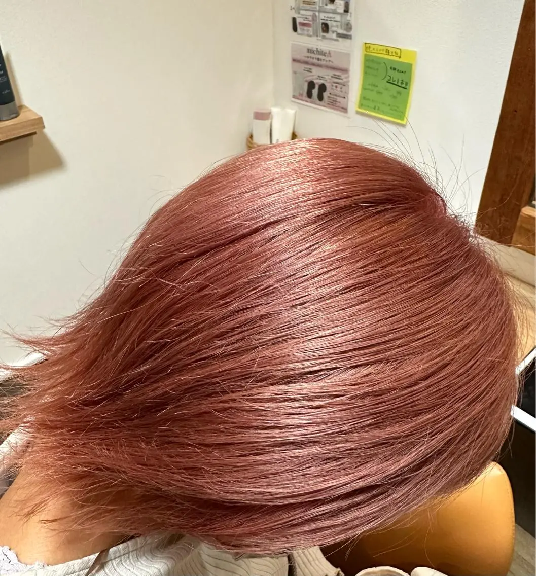 ショート カラー ベージュカラー ピンクカラー ピンクベージュ ヘアカラー トリートメント 田中 泰正のヘアスタイル