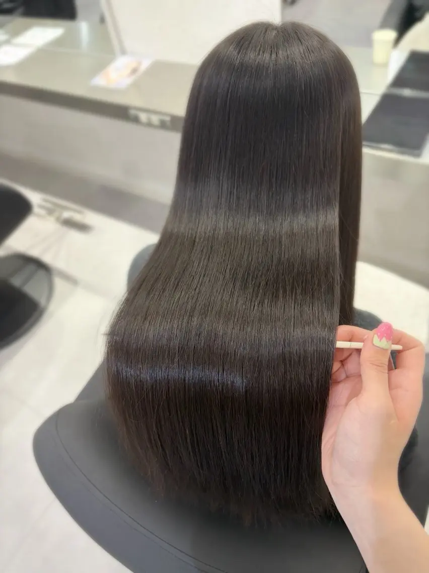 ロング 縮毛矯正 カット 縮毛矯正 🫧縮毛矯正支持率 No.1 ほのか🫧のヘアスタイル