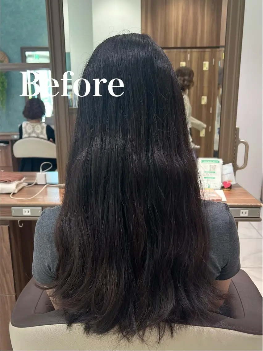 ロング カット 縮毛矯正 トリートメント 🍁髪質改善カラー/ 縮毛矯正/谷口雄太のヘアスタイル